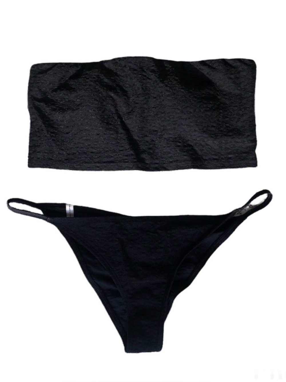 Body Glove Sunrise Black Panther Bandeau Bikini Set - Picture 2 of 9